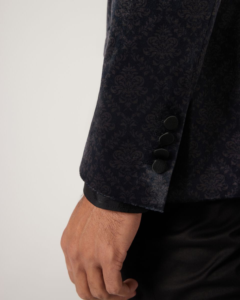 Slim Damask Velvet Tuxedo, , hi-res